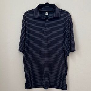 FootJoy Navy Striped Polo Shirt